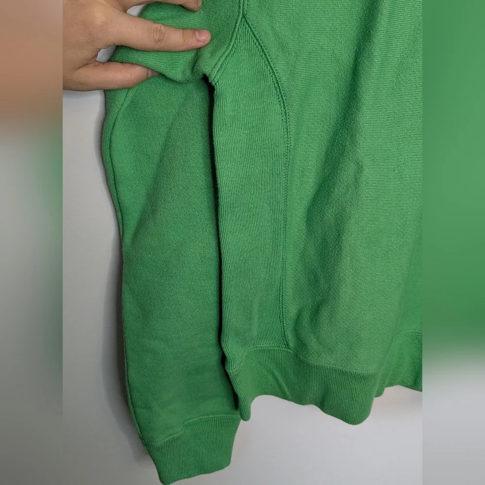 Champion Women's Reverse Weave C Logo Crew Sweatshirt - Green Size M - Picture 4 of 5